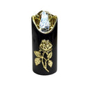 Ηλεκτρικό Κερί Cortina Rico Flower Rose Gold 125/50mm Μαύρο με Λευκή Φλόγα Συσκευασία 12τμχ