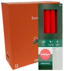 Κεριά  Κηροπηγίου με Φυσικό Vegan Κερί 230/20mm Bolsius 8άδα - Delicate Red Κιβώτιο 4Τμχ