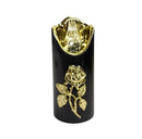 Ηλεκτρικό Κερί Cortina Rico Flower Rose Gold 125/50mm Μαύρο με Λευκή Φλόγα Συσκευασία 12τμχ