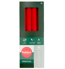 Κεριά  Κηροπηγίου με Φυσικό Vegan Κερί 230/20mm Bolsius 8άδα - Delicate Red Κιβώτιο 4Τμχ