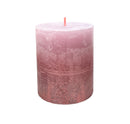 Κερί Κορμός Ρουστίκ Bolsius 80/68mm Silhouette - Ash Rose & Rose