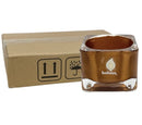 Κηροπήγιο Γυάλινο Bolsius για Ρεσώ 39/50mm Copper Red Κιβώτιο 6Τμχ