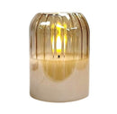Ηλεκτρικό Κερί CORTINA LED σε Γυάλινο Ποτήρι με Στρώμα Κεριού 100/75mm - Ιβουάρ
