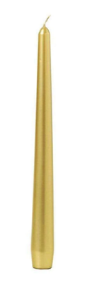 Κεριά Κωνικά Κηροπηγίου (Σπαρματσέτα) 240/22mm Adpal - Χρυσό Μεταλιζέ