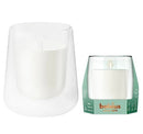 Κηροπήγιο Γυάλινο Bolsius CleanLight για Κερί Αρωματικό 91/83mm - Βανίλια & Κόκκοι Tonka