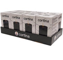 Ηλεκτρικό Κερί Κορμός Ø 75mm CORTINA Σταθερή Φλόγα 100mm - Μαύρος Γρανίτης