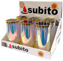 Ηλιακό Κερί WP63 Φανάρι LED SUBITO SL1 με Κρυστάλλινο Εφέ Ιριδίζον Χρυσό Συσκευασία 6τμχ