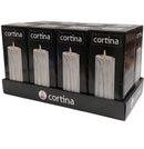 Ηλεκτρικό Κερί Κορμός Ø 75mm CORTINA Σταθερή Φλόγα 150mm - Λευκός Γρανίτης