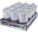 Ηλεκτρικό Κερί SUBITO C510 OPAL LED 126/58mm Λευκό (THIM863) Συσκευασία 12τμχ