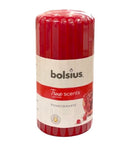 Αρωματικό Κερί Κορμός Bolsius True Scents 120/60mm - Ρόδι Κιβώτιο 6Τμχ