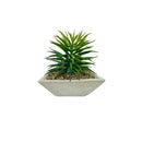 Τεχνητό Φυτό Ibergarden Διαστάσεων 8x11,5x11,50cm σε Γκρι Γλαστράκι - Aγαύη (1626)