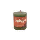 Κερί Κορμός Ρουστίκ Bolsius 80/68mm-Fresh Olive