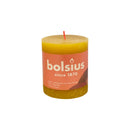 Κερί Κορμός Ρουστίκ Bolsius 80/68mm-Honeycomp Yellow