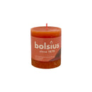 Κερί Κορμός Ρουστίκ Bolsius 80/68mm-Earthy Orange