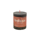 Κερί Κορμός Ρουστίκ Bolsius 80/68mm-Stormy Grey