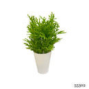 Τεχνητό Φυτό Ibergarden Διαστάσεων 13x13x25cm σε Λευκό Γλαστράκι (55302A)