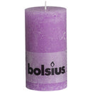 Κερί Κορμός Ρουστίκ Bolsius 130/68mm - Μωβ