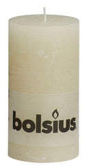 Κερί Κορμός Ρουστίκ Bolsius 130/68mm - Ιβουάρ